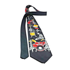 Drum Novelty Necktie Tie Snare Drum Keystone Hand Made 56" long x 4" Wide